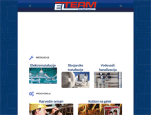 Tablet Screenshot of elterm.hr